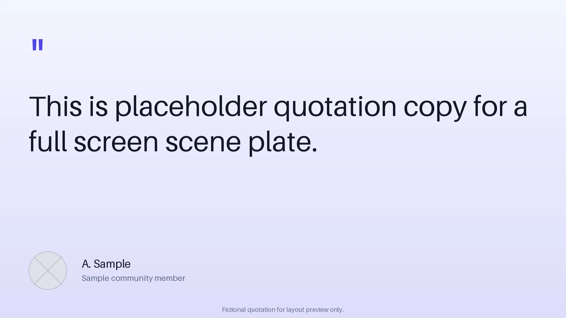 Community Quote Plate variant 1