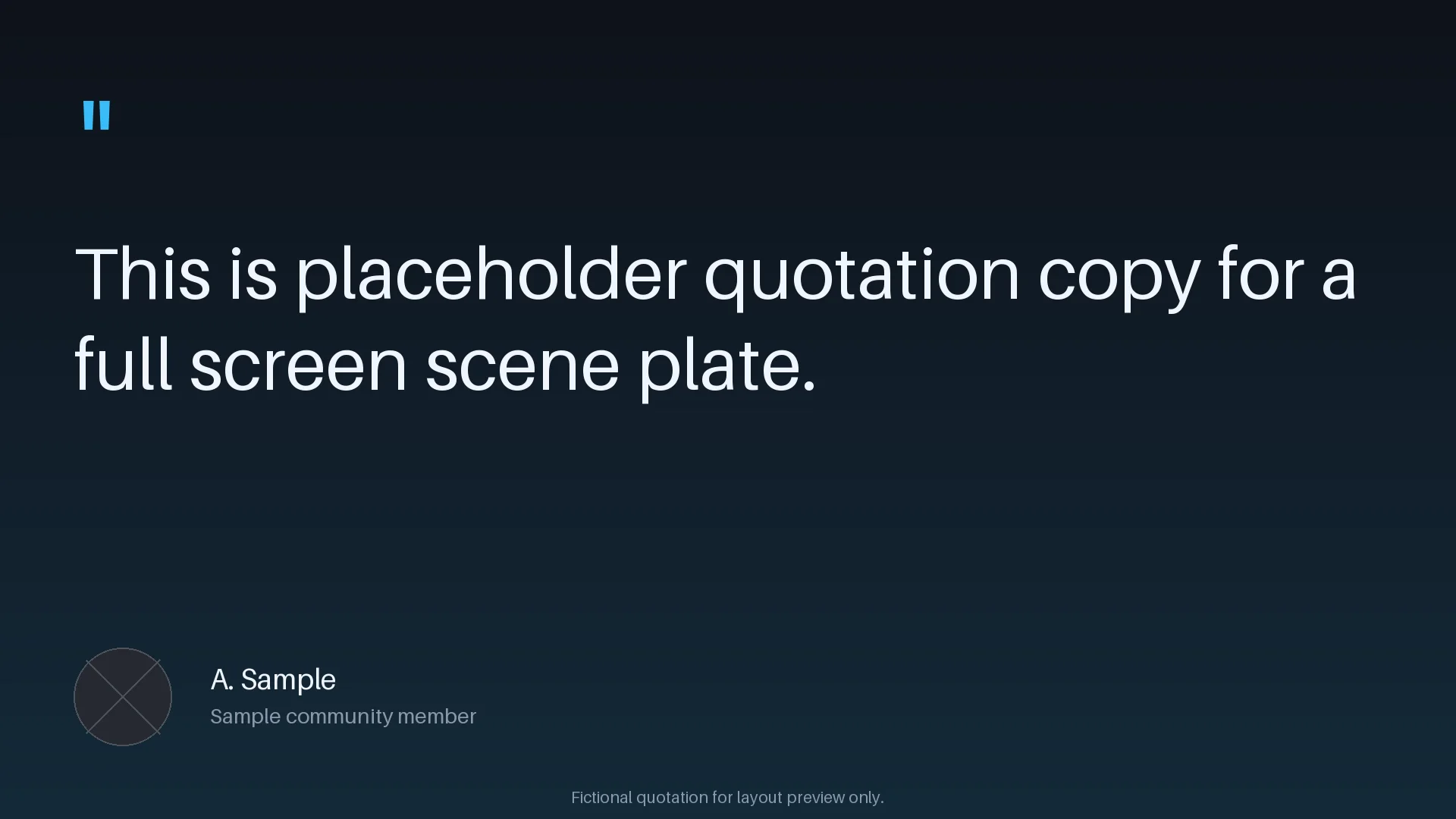 Community Quote Plate variant 2