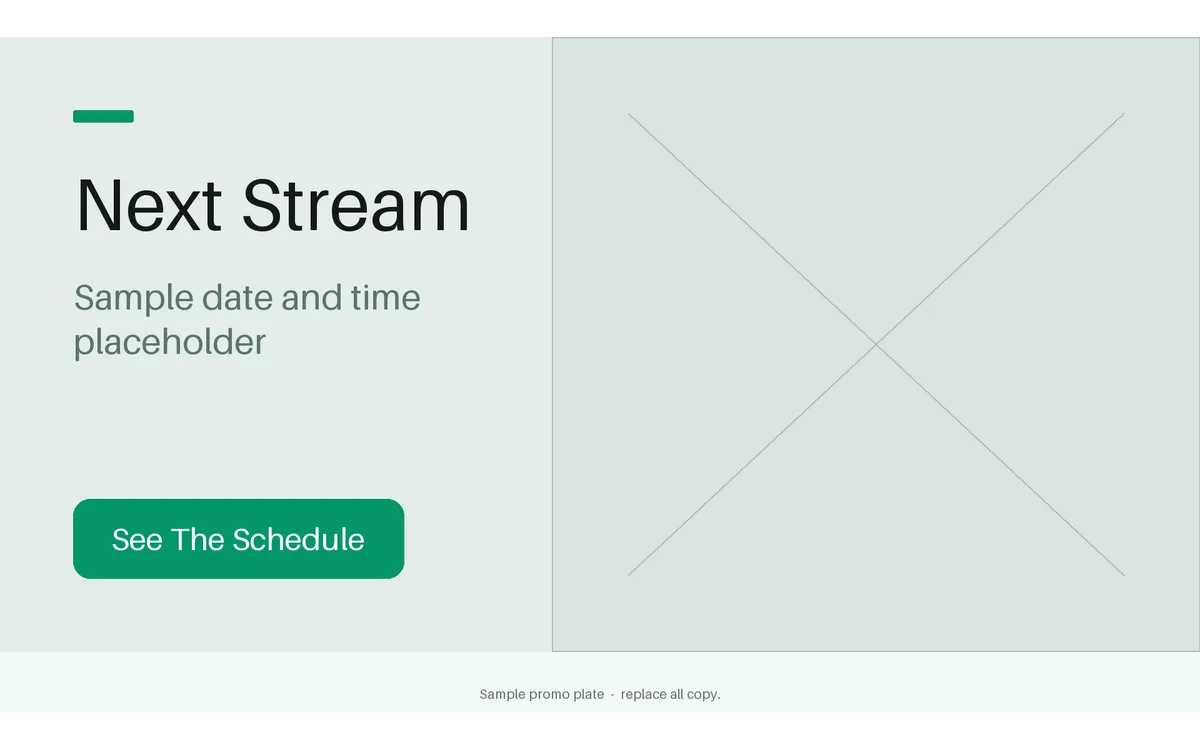 Next Stream Promo Plate detail preview