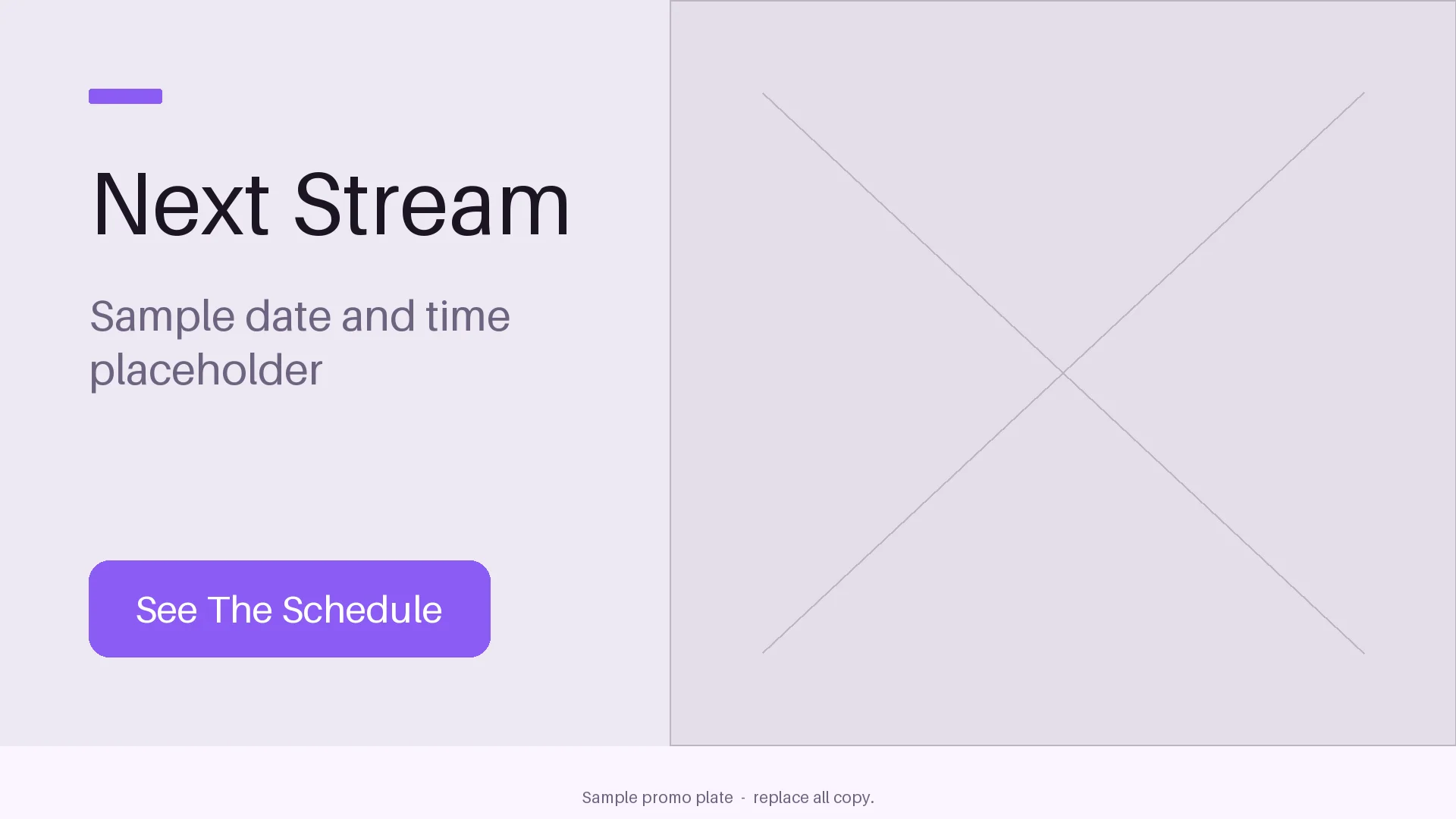 Next Stream Promo Plate variant 2