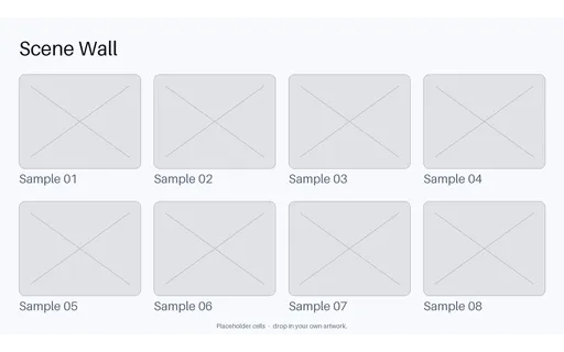 Scene Thumbnail Wall template preview