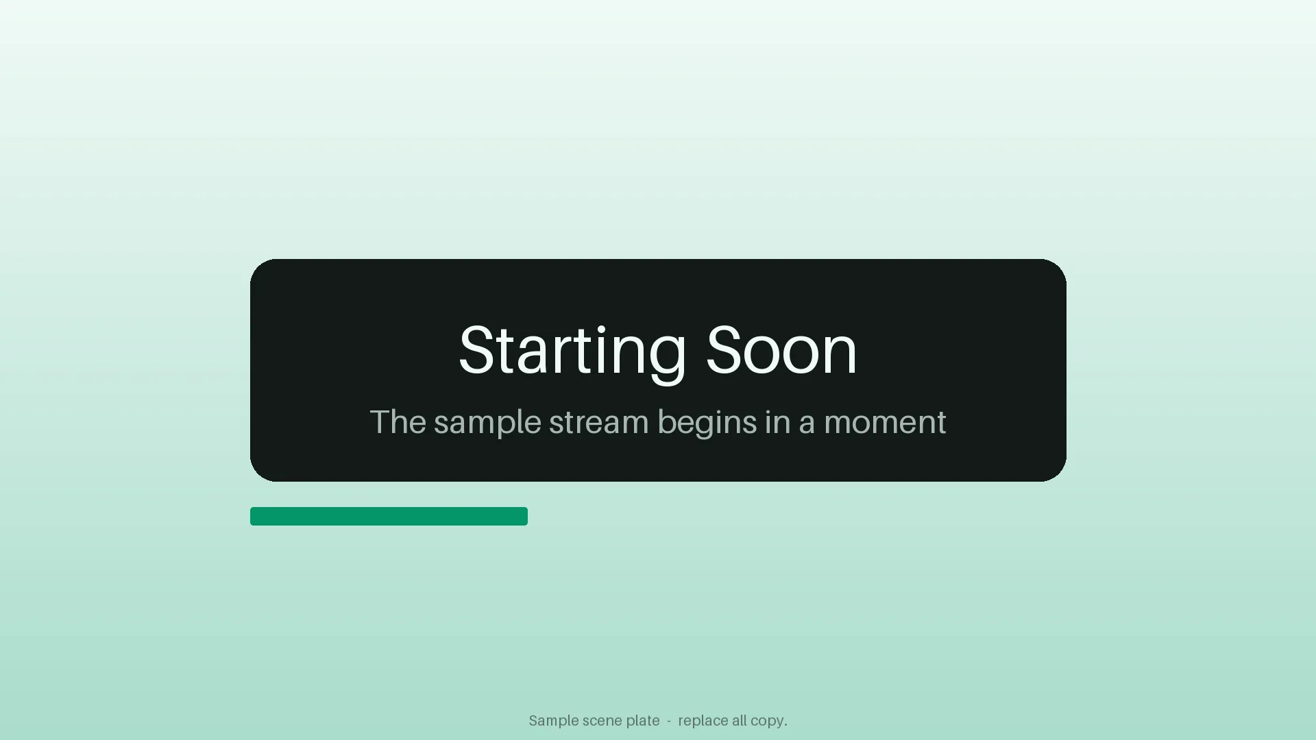 Starting Soon Scene Plate variant 2