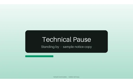 Technical Pause Plate template preview