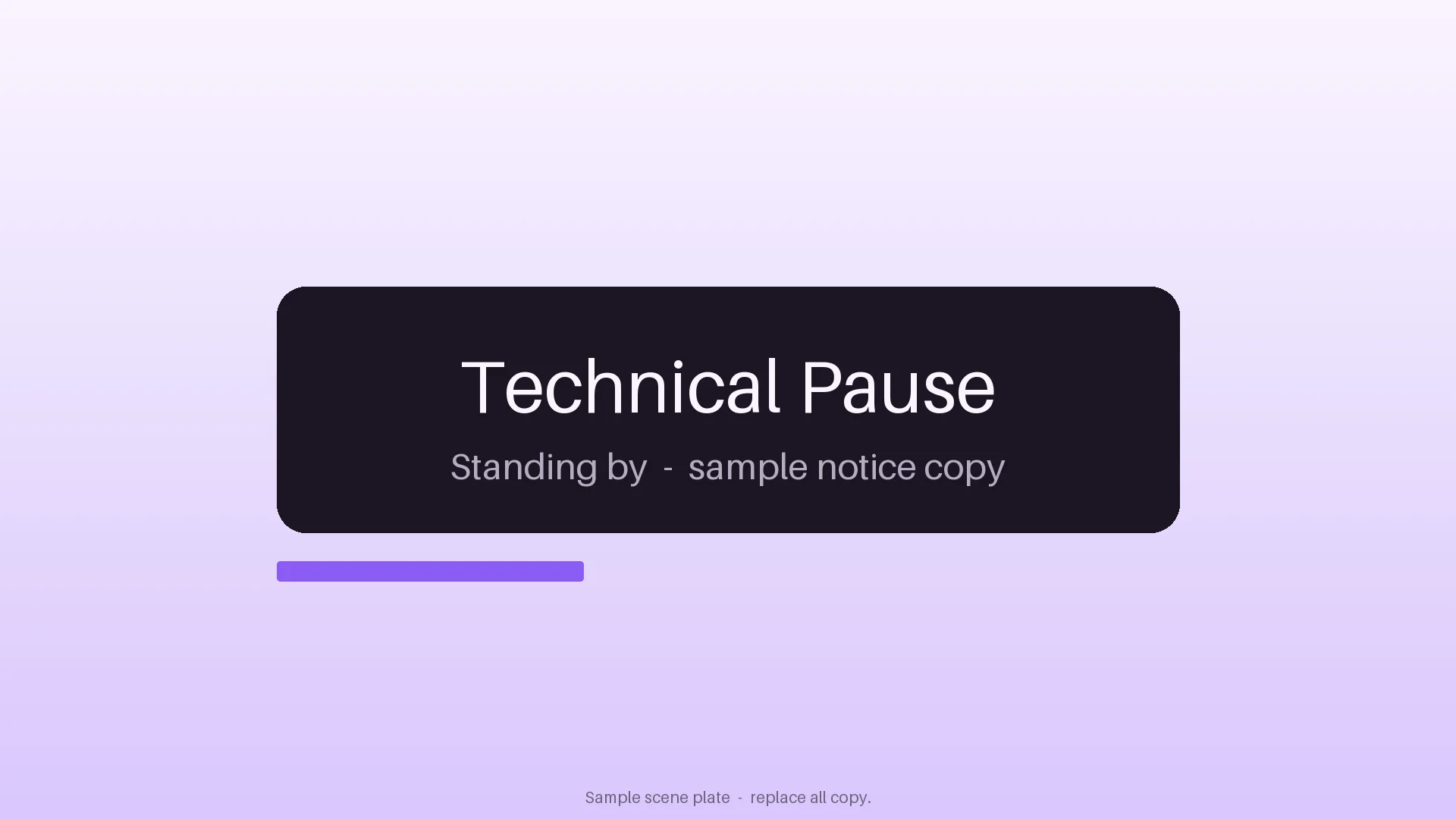 Technical Pause Plate variant 2