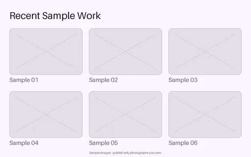 Before And After Proof Sheet template preview