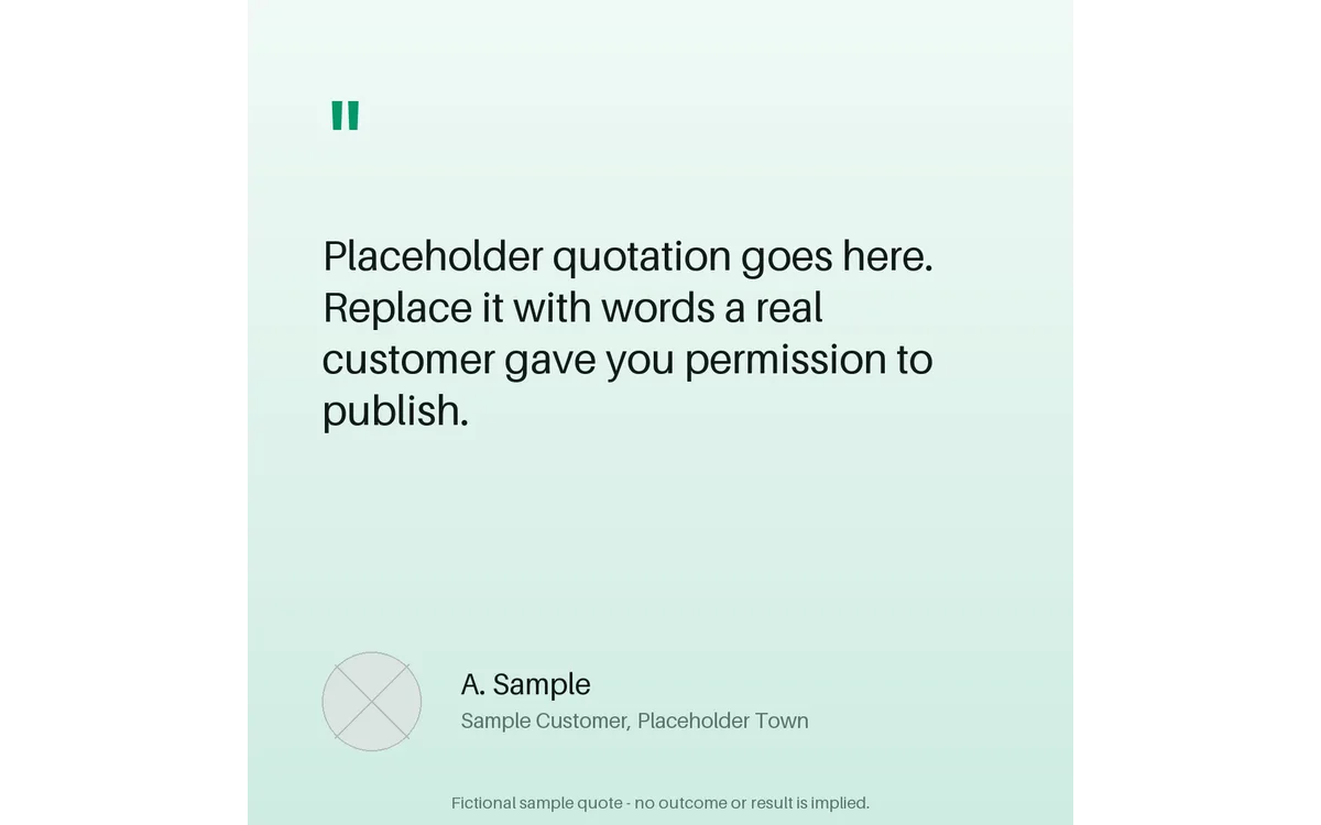 Customer Feedback Quote detail preview