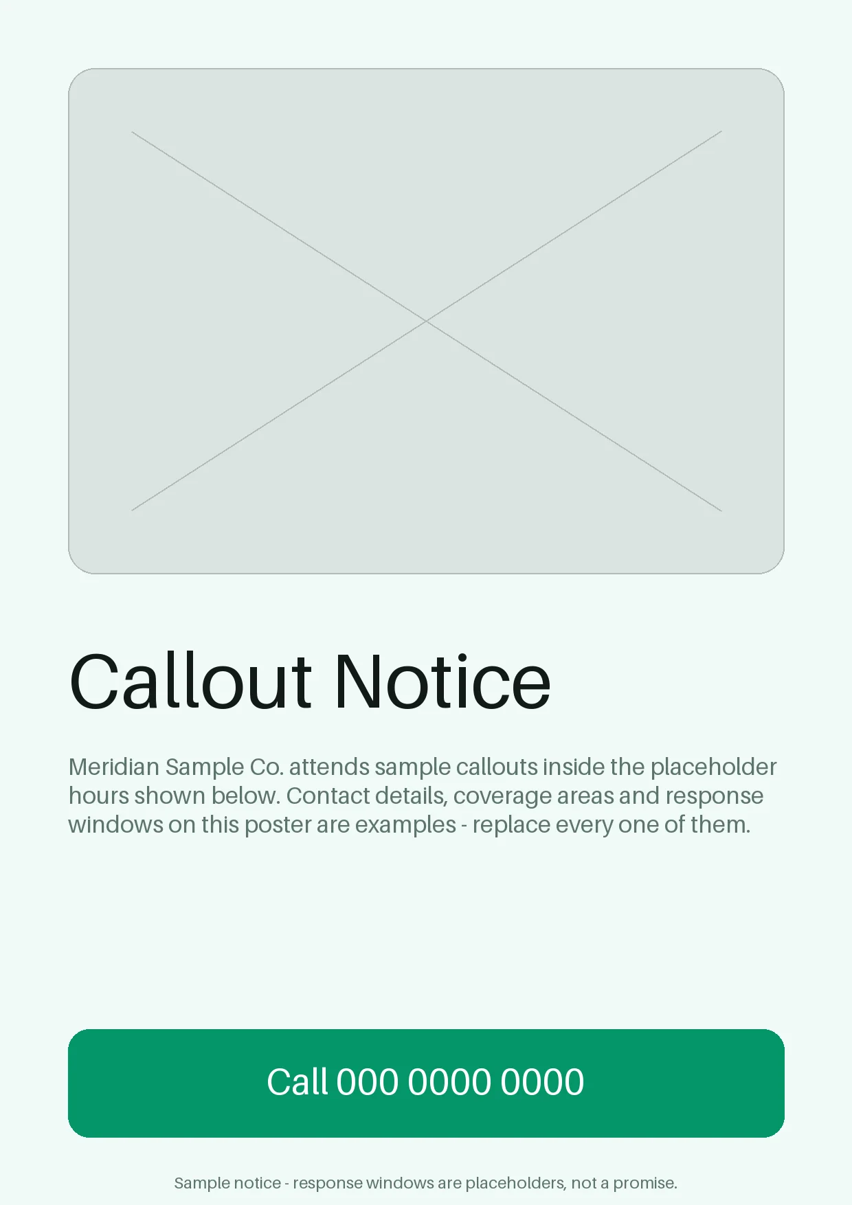 Callout Notice Poster variant 1