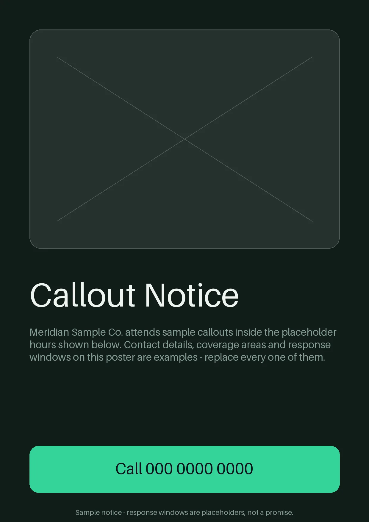 Callout Notice Poster variant 2