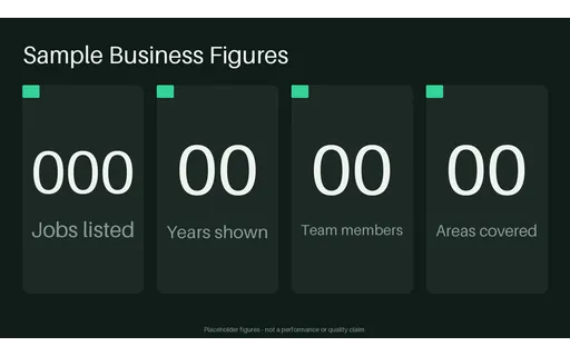 Business Summary Tiles template preview