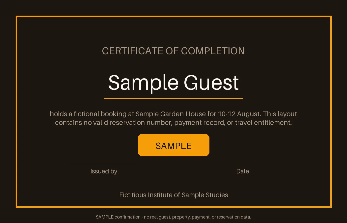 Booking Confirmation Summary variant 1