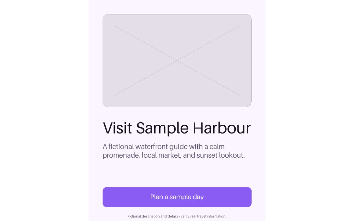 Harbour Destination Guide detail preview