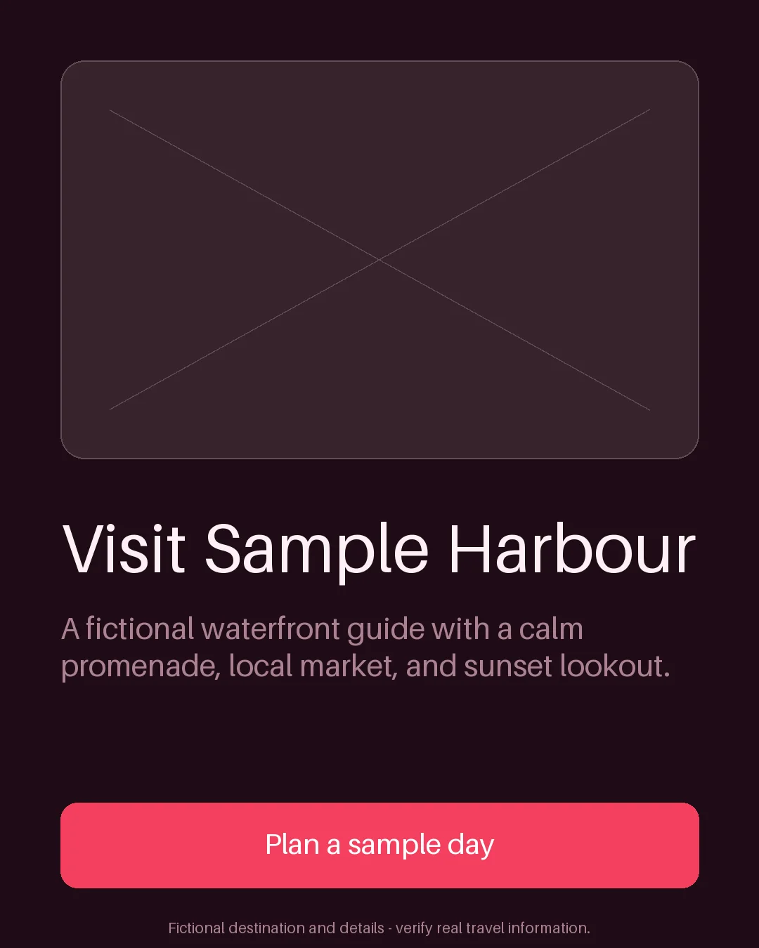 Harbour Destination Guide variant 1