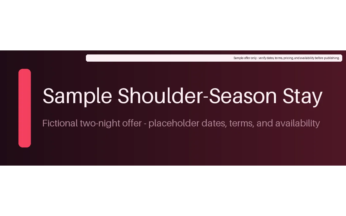 Seasonal Stay Offer detail preview