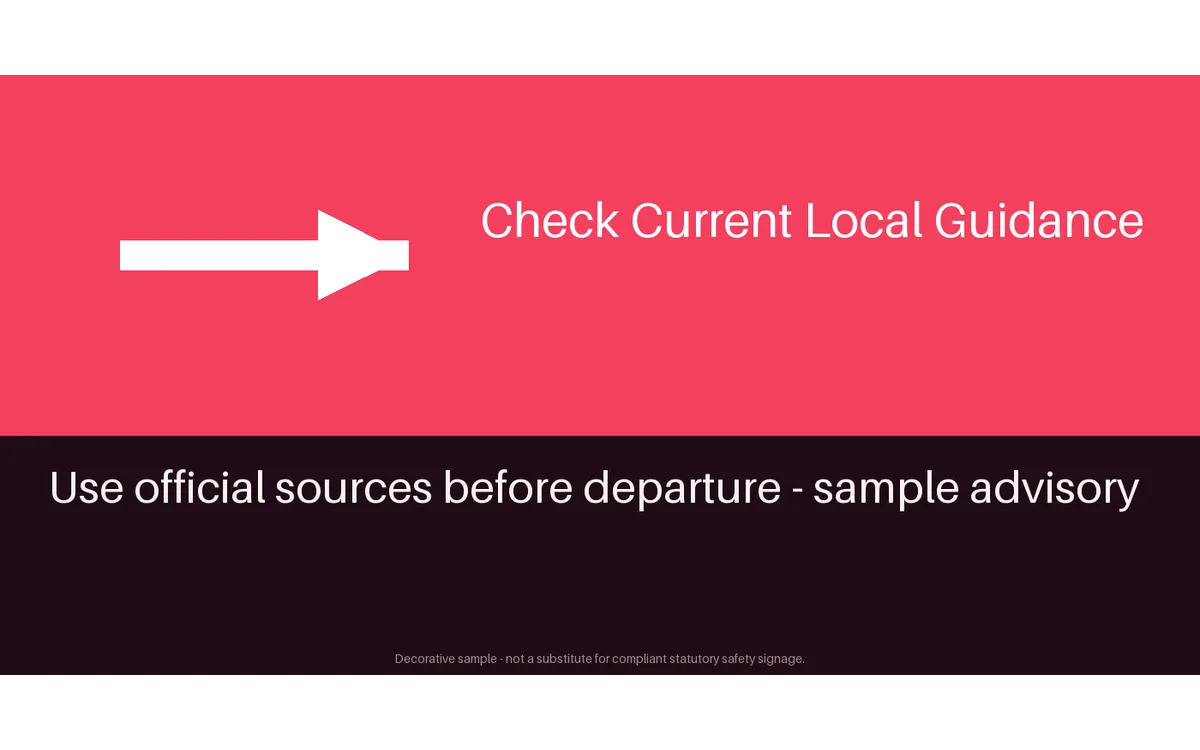 Travel Safety Advisory detail preview