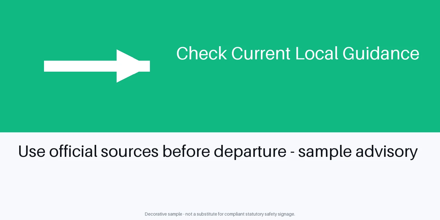 Travel Safety Advisory variant 1