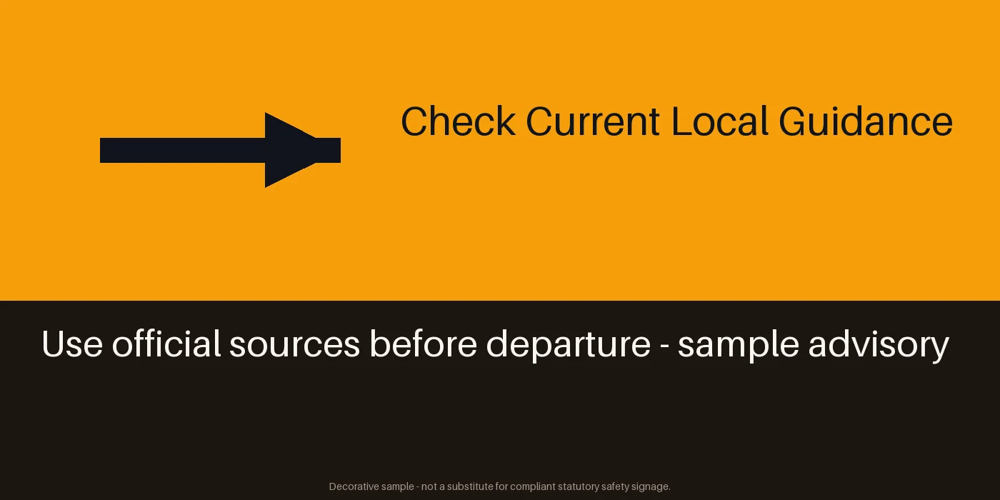 Travel Safety Advisory variant 2