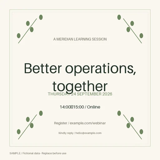 Professional Webinar Promotion template preview