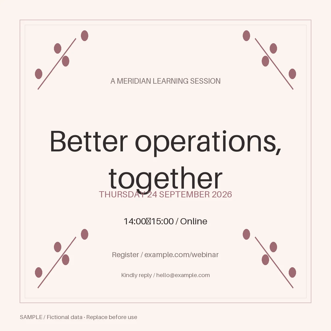 Professional Webinar Promotion: alternate brand palette 1