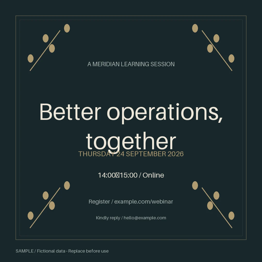 Professional Webinar Promotion: alternate brand palette 2