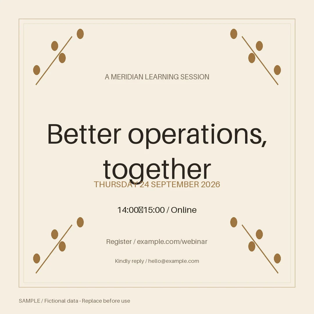 Professional Webinar Promotion: alternate brand palette 3