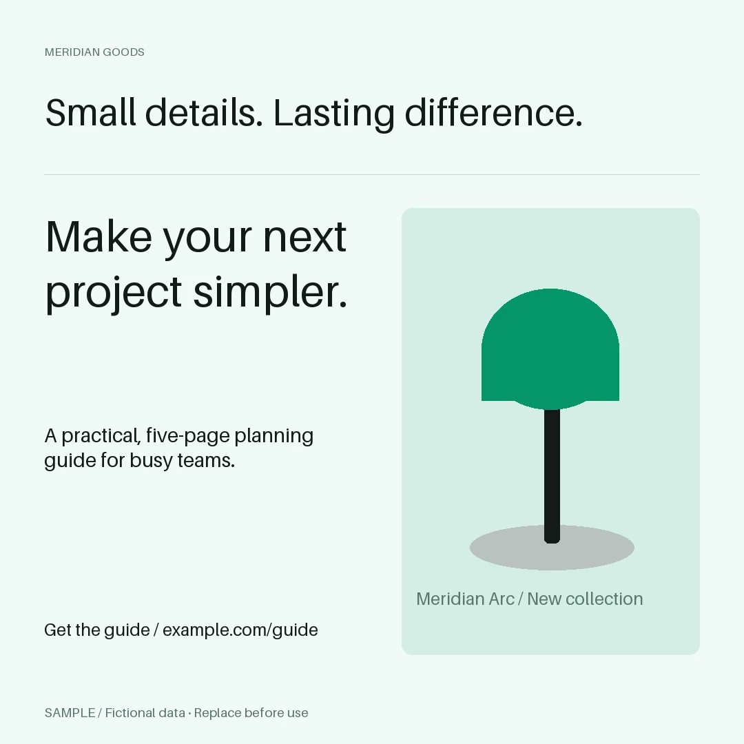 Lead Magnet Ad: editable campaign with synthetic content
