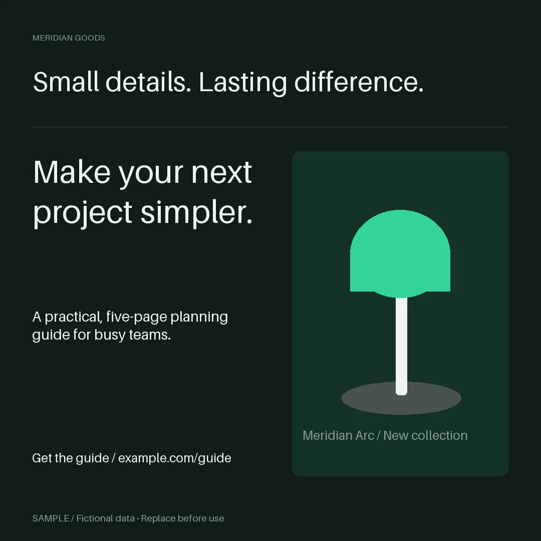 Lead Magnet Ad: alternate brand palette 1