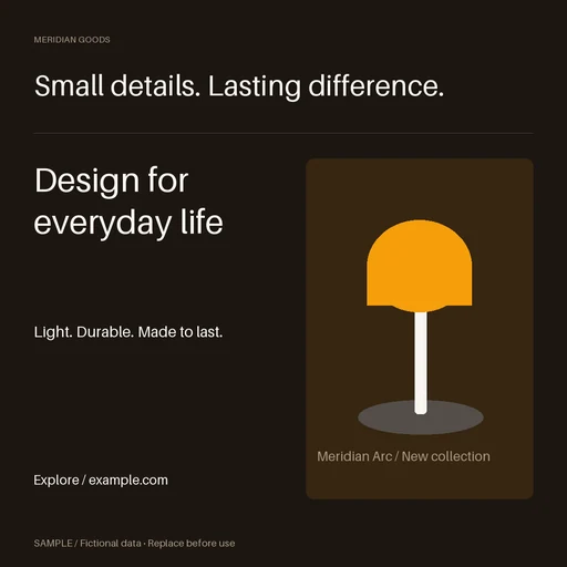 Service Promotion Ad template preview