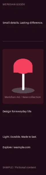 Wide Skyscraper Ad: alternate brand palette 2