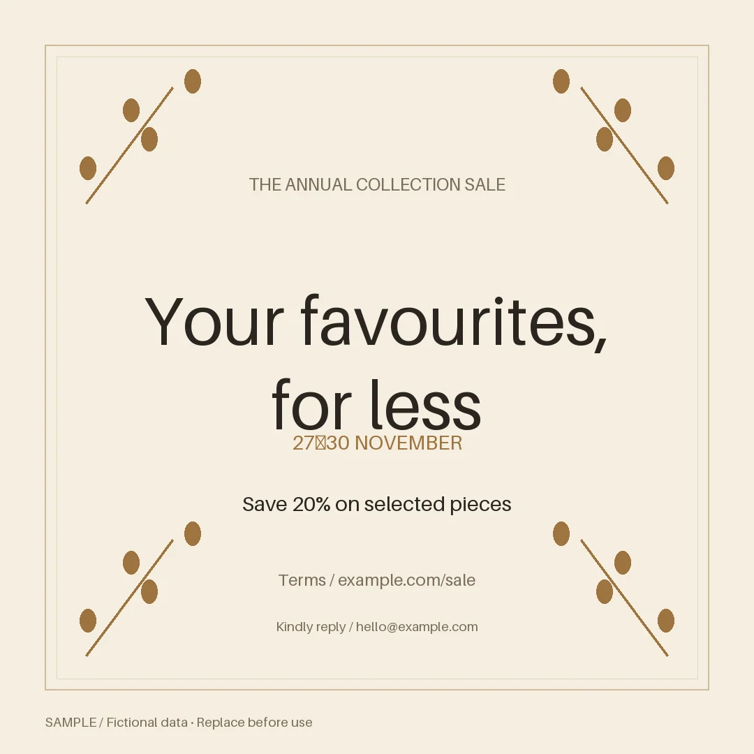 Black Friday Campaign: alternate brand palette 3