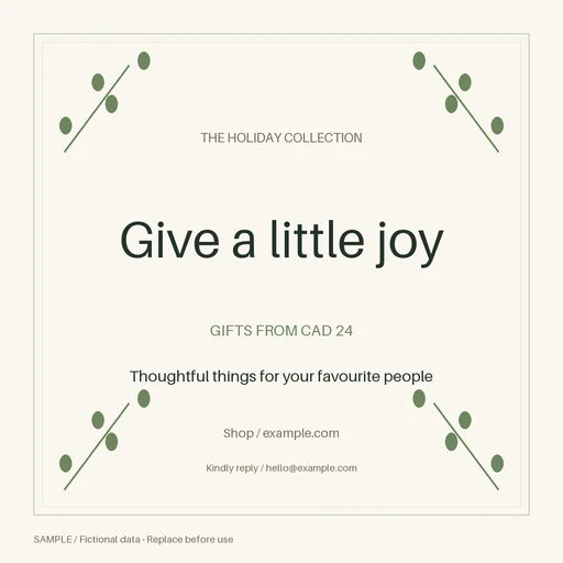 Holiday Sale Campaign template preview