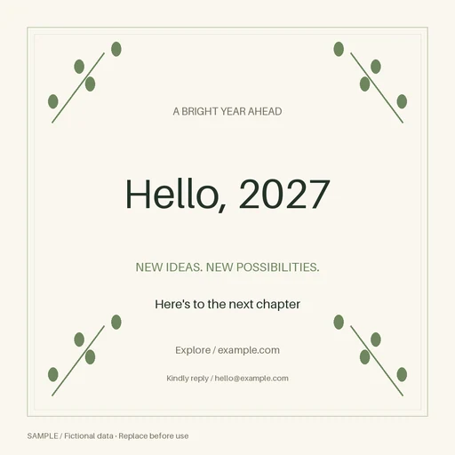 New Year Campaign template preview