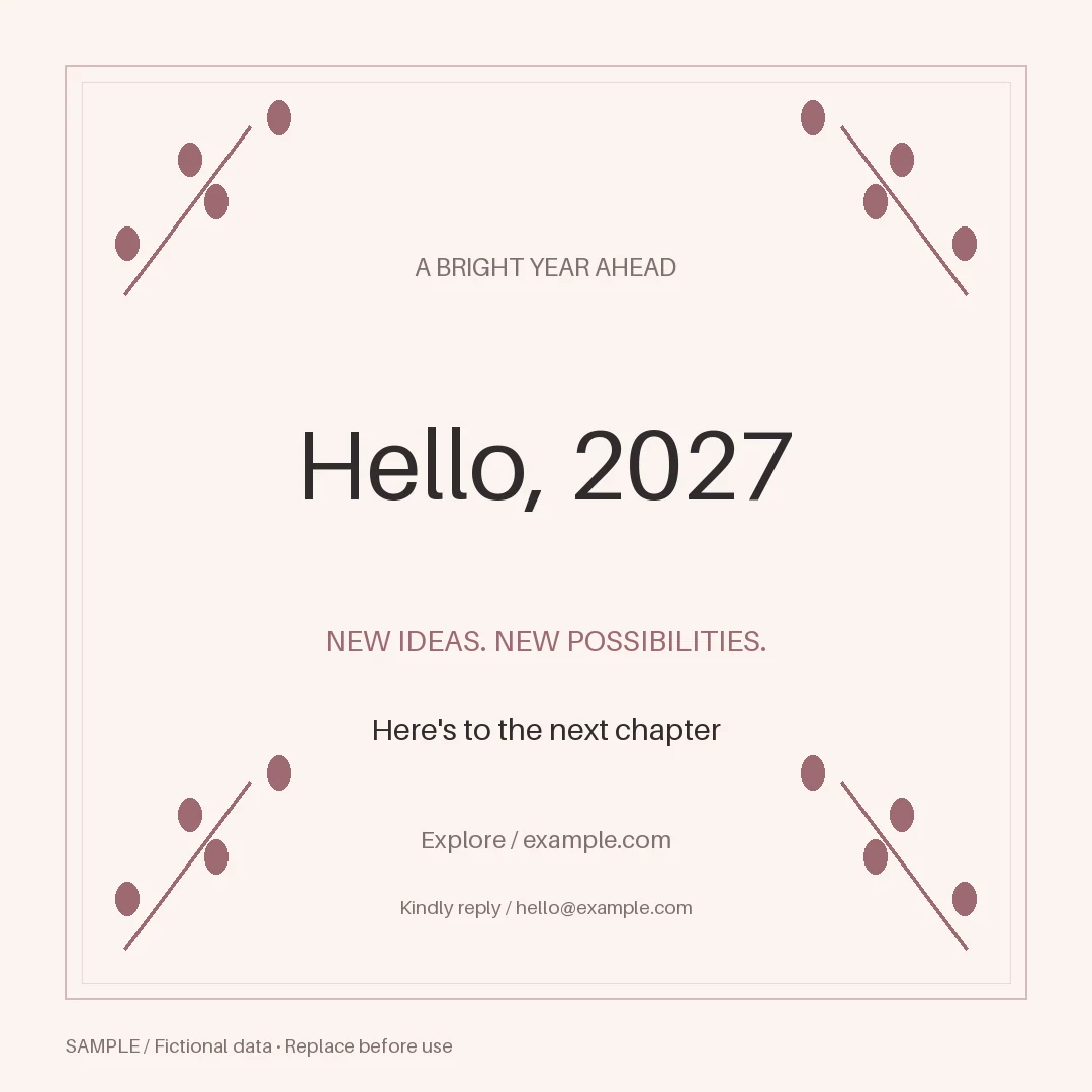 New Year Campaign: alternate brand palette 1