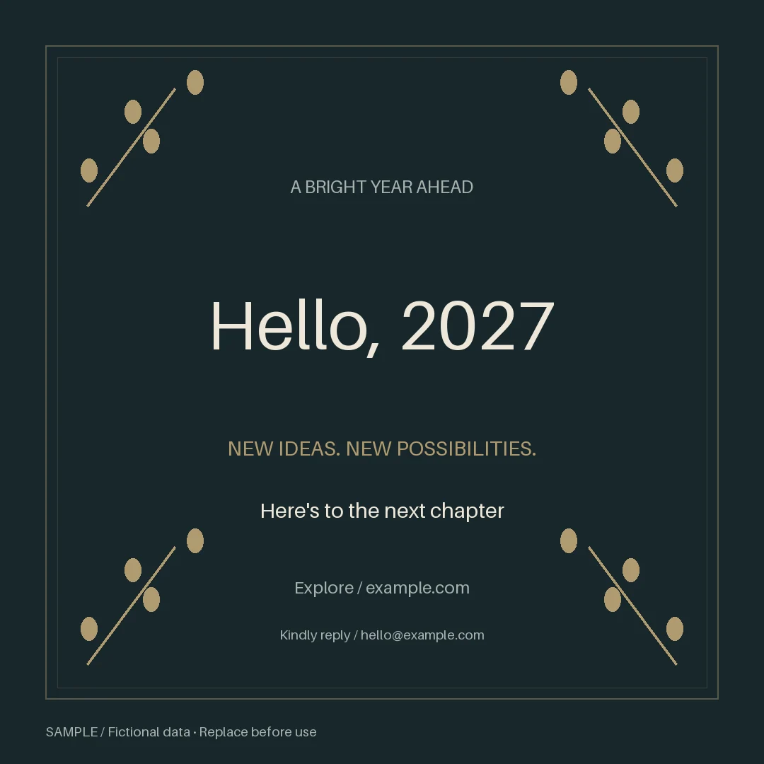 New Year Campaign: alternate brand palette 2