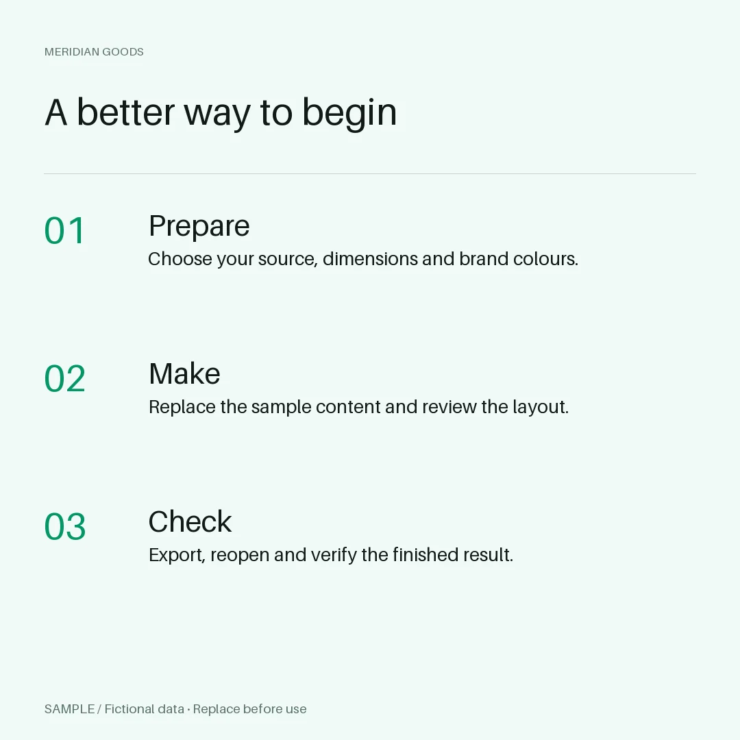 How to Use Steps: alternate brand palette 3