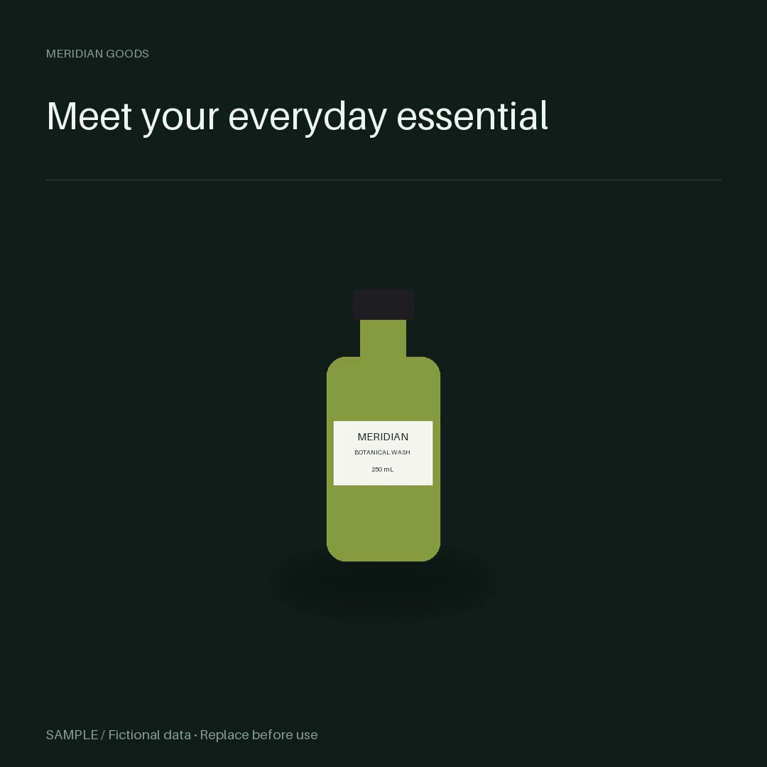 Marketplace Main Image: editable product with synthetic content