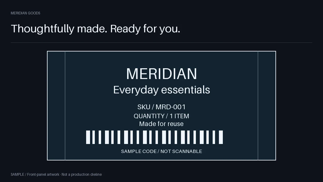 Cylinder Label Wrap: alternate brand palette 1