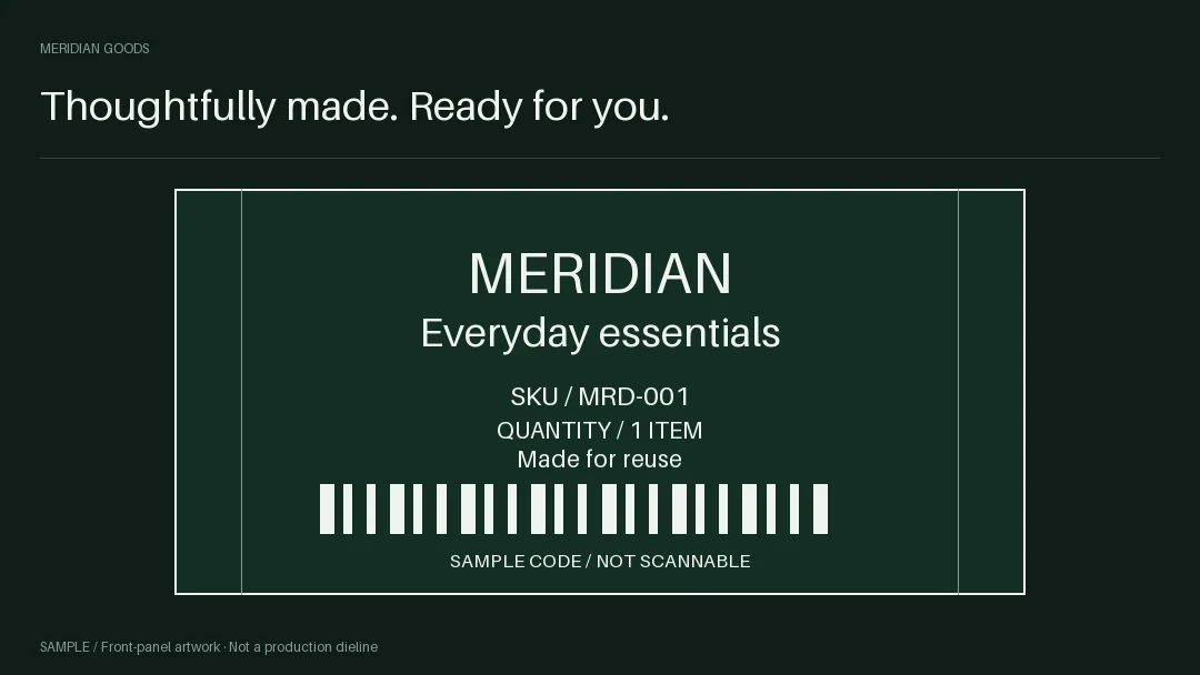 Cylinder Label Wrap: alternate brand palette 3