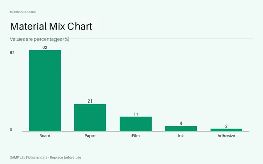 Material Mix Chart template preview