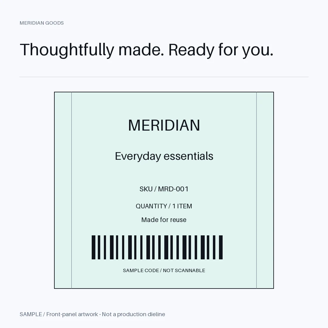 Shipping Label Panel: alternate brand palette 1
