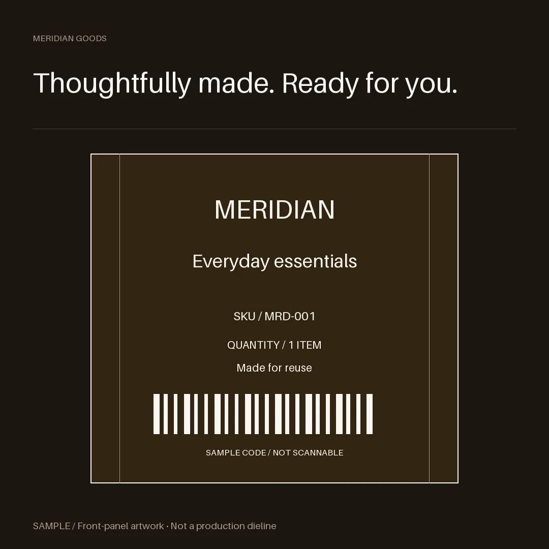 Shipping Label Panel: alternate brand palette 2