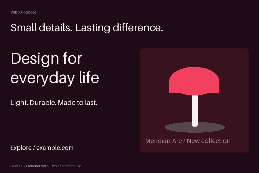 Coupon Card: editable campaign with synthetic content