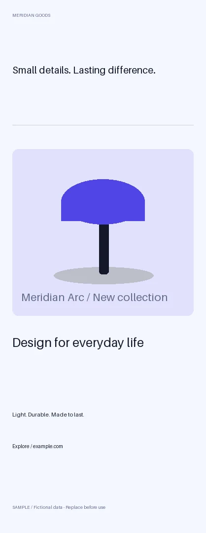 Door Hanger: alternate brand palette 1
