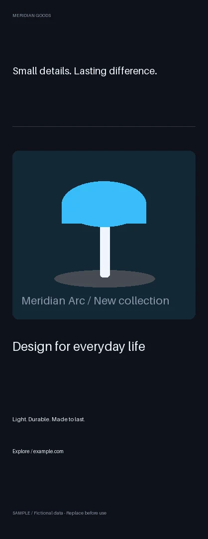 Door Hanger: alternate brand palette 2