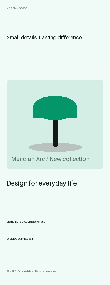 Door Hanger: alternate brand palette 3