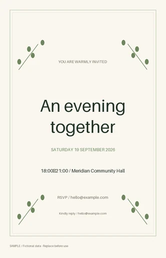 Event Poster template preview