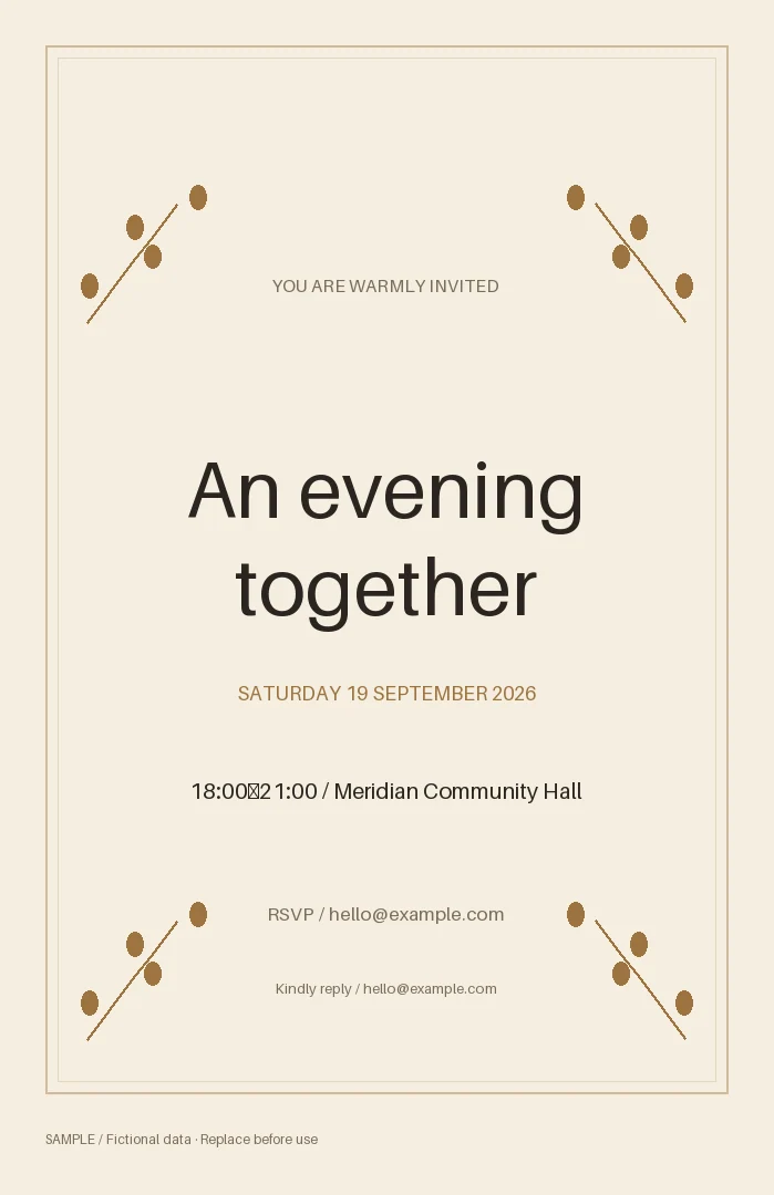 Event Poster: alternate brand palette 3