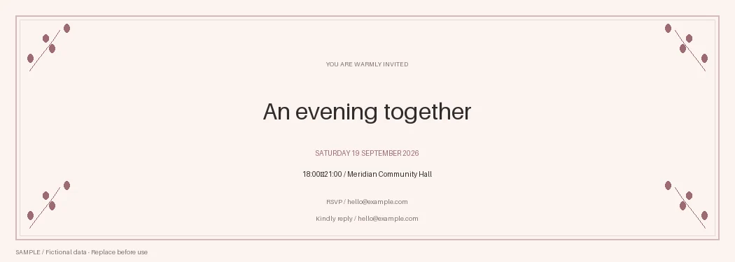 Event Ticket: alternate brand palette 1