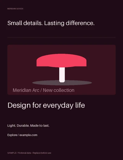 Promotional Flyer template preview