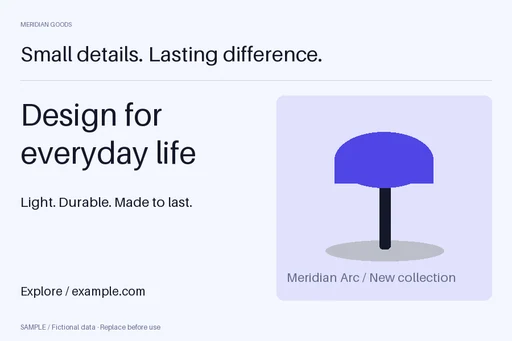 Promotional Postcard template preview