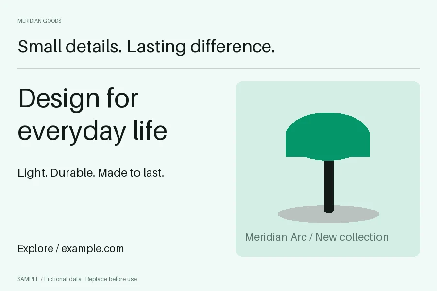 Promotional Postcard: alternate brand palette 2